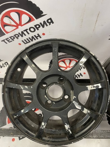 Литые чёрные  R14	4х100 цо60.1 et45 6j